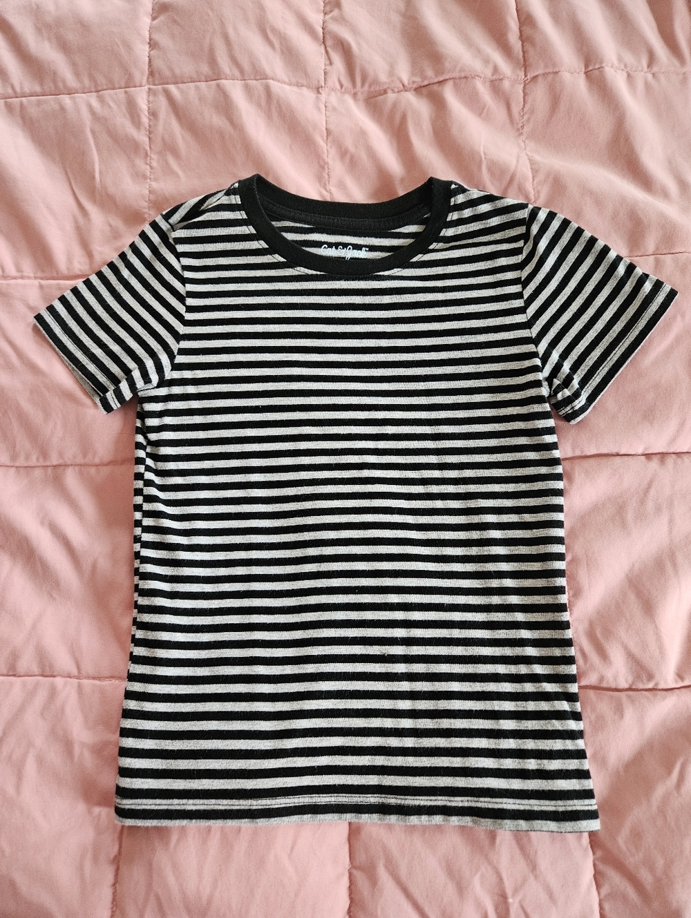 Cat & Jack Boys Striped Tee Shirt 5T